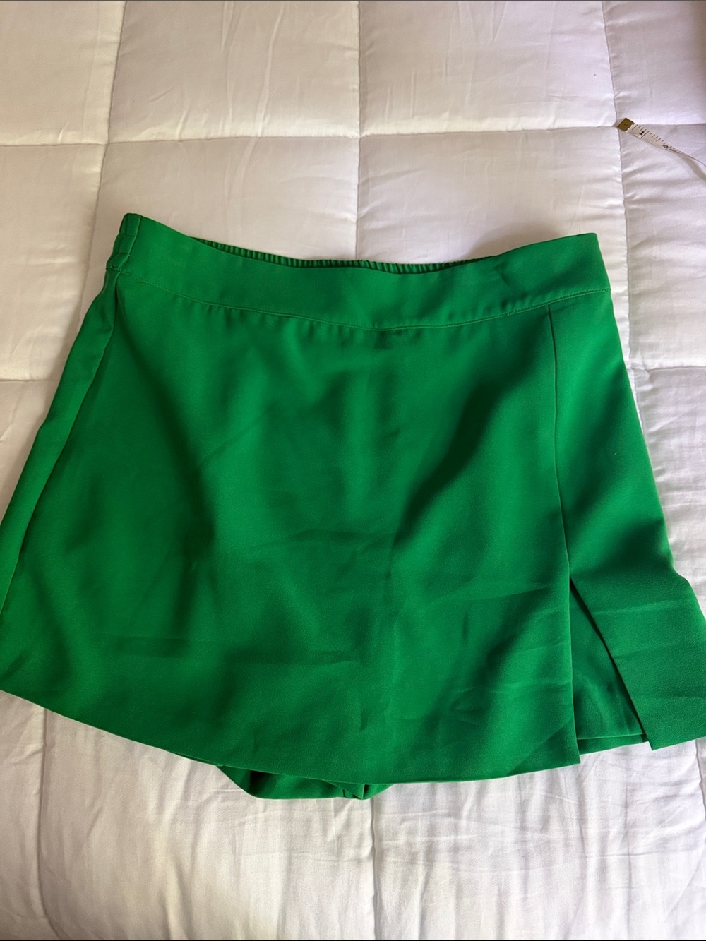 Skies Are Blue Bright Green Skort